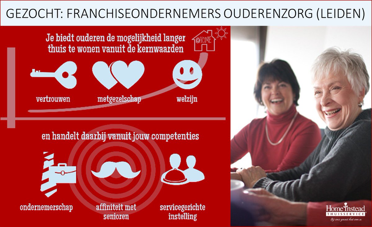 Hart voor #ouderen en ondernemend? Wij zoeken #zorg #ondernemer(s) omg. #Leiden. Meer info op <a href="/ScoutGroep/">Scout</a> website