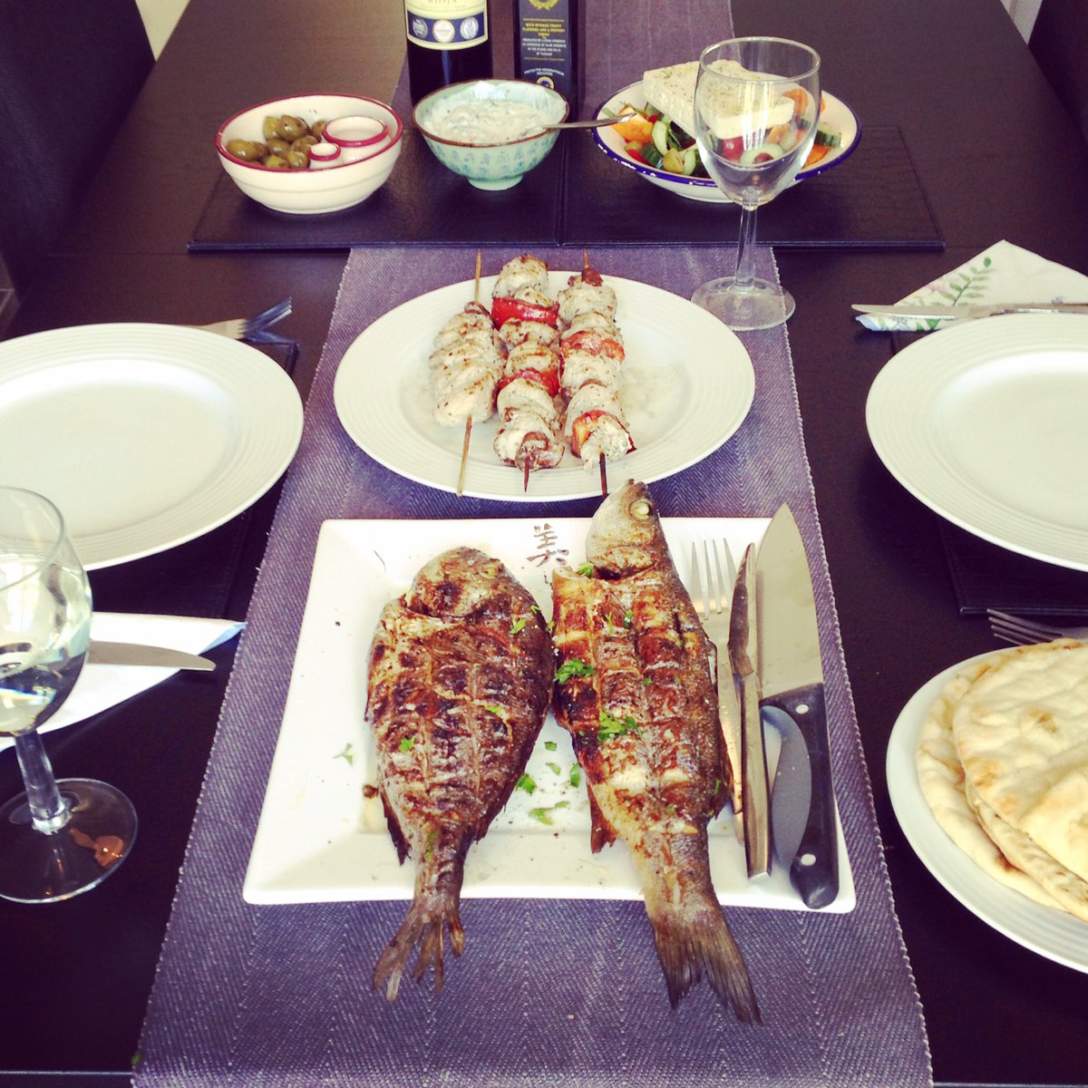 Jamawayphoto's tweet photo. Greek style BBQ Sunday's. https://t.co/cm3ciDnrI6