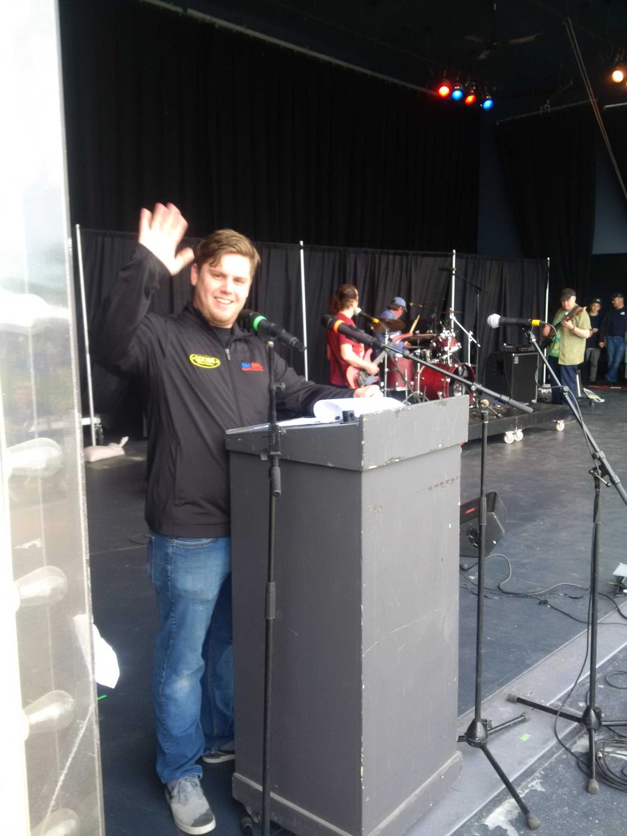 CHFManitoba's tweet photo. @JeffRileyFM working the stage here at #tbp30! https://t.co/S7n0ivOUmy