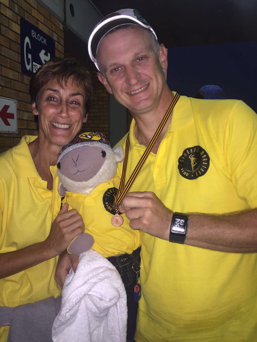 BasilEweing's tweet photo. Well done Darryl for running &amp; finishing your first #ComradesMarathon! @ComradesRace https://t.co/84Qlub9033