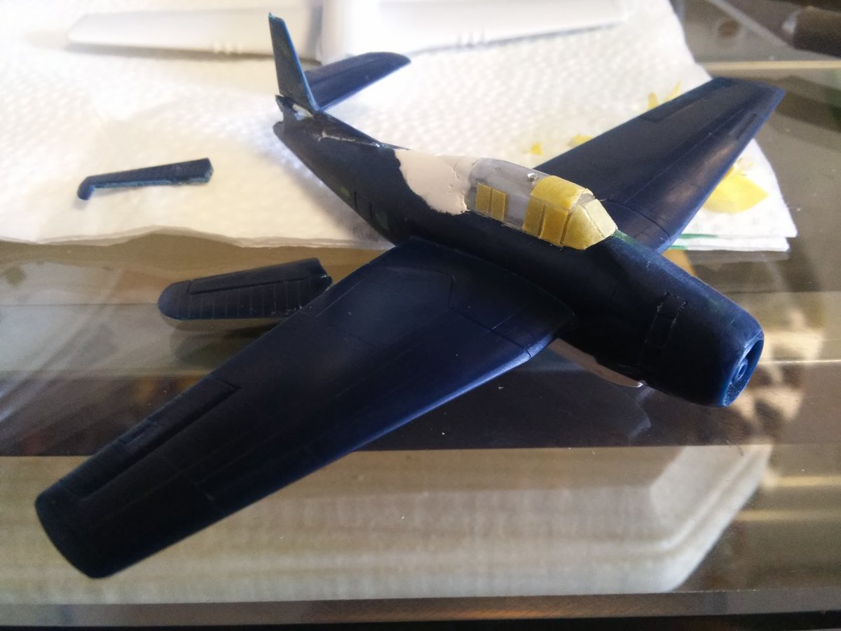 1833pilot's tweet image. !!&amp;amp;×,@*!&amp;amp;$;!!! TBM took tumble, guess I&apos;m moving on to next project #scalemodelkits #avgeek