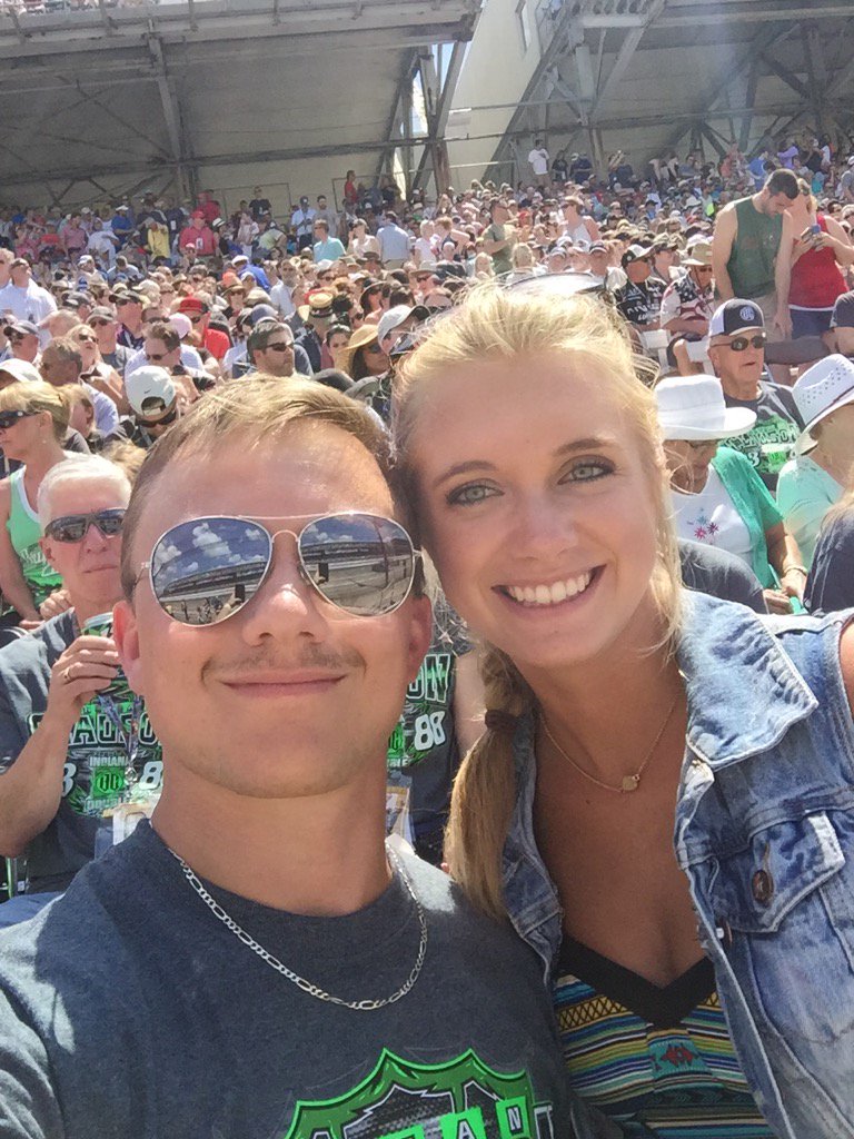 T_Pound125's tweet photo. Front row at the Indy 500! Such an amazing event! Let's go BC #Doingthedouble https://t.co/KoIpucAOju