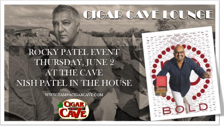 Rocky Patel Event at the Cigar Cave this Thursday, June 2, 6pm-9pm