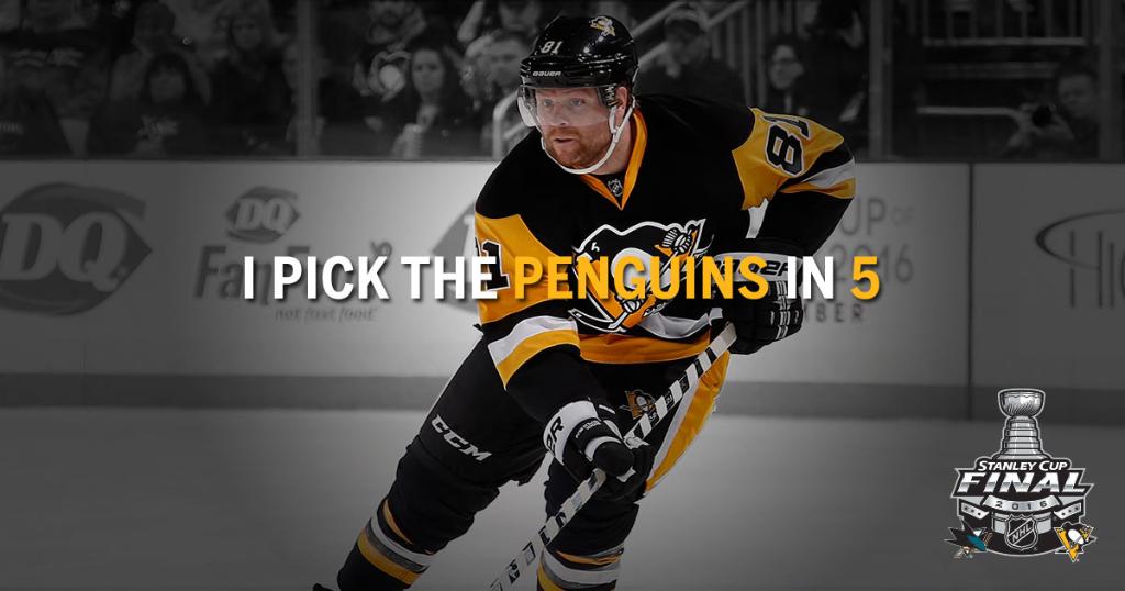 NHL's tweet photo. RT if you think the @penguins will win the #StanleyCup Final in 5 games. https://t.co/HeaIrHoeaK