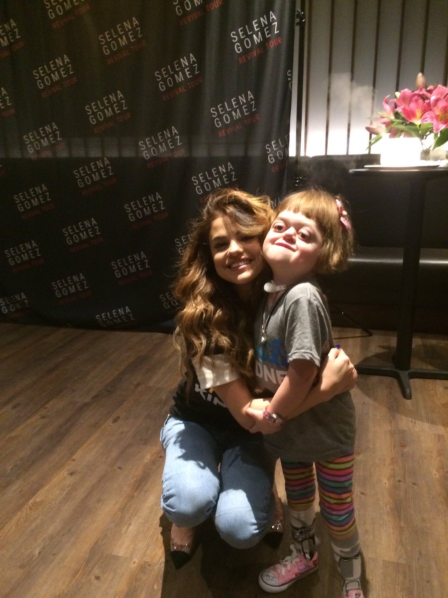 GetWellSoonTour's tweet photo. Thank you @selenagomez for teaming up to #hustlekindness and make Nova a VIP!! @PeachsNeetFeet @SixDegreesofKB https://t.co/AawiLDJ0FE