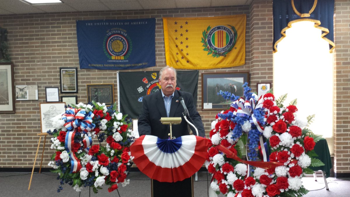 Honor to give Memorial Day address, Greenwood Veterans Cntr.,  'Hall of  Heroes'. FREEDOM is never free. #IKnowTheo
