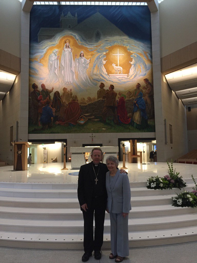 ArchbishopEamon's tweet image. With Sr Catherine Lillis of #TaborHouse Navan at Knock today #WorkofMercy