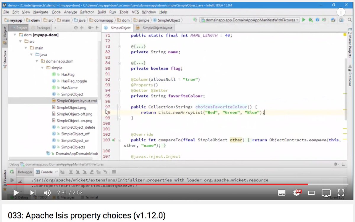 ApacheIsis's tweet image. Help users out: offer drop-down lists when editing an @ApacheIsis domain object property youtu.be/cQ06PoMNDPw