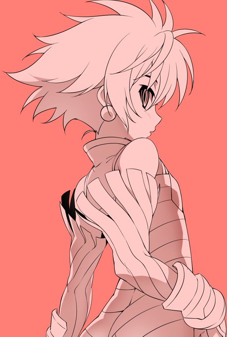 当時はパーツの細かさに断念した神羅万象キャラでも今やったらいけるやろ!と思っていたけど結局土日使って線画にまでしか辿り着かなかった二章第3弾の火炎剣ショウ君。羽なし。 