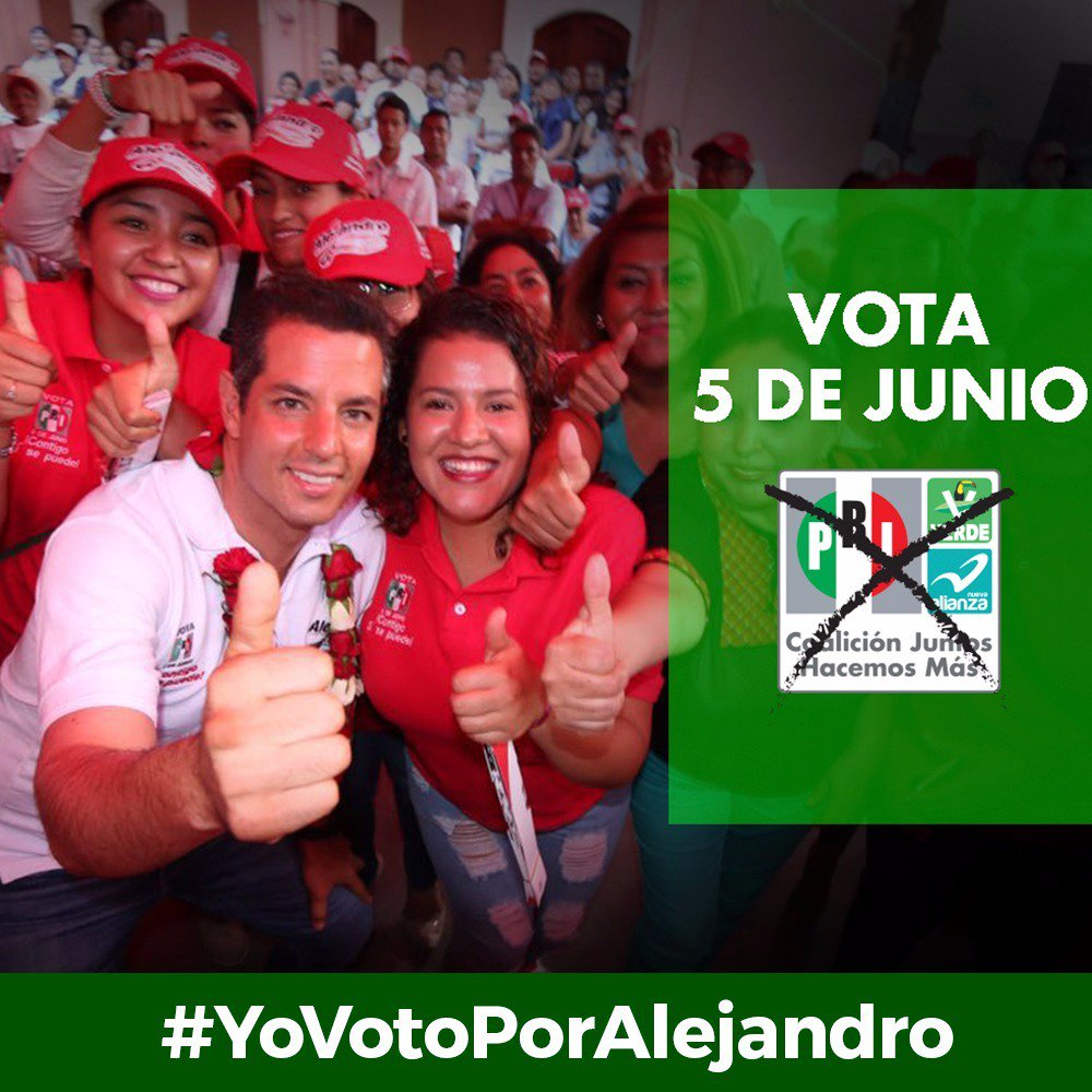 Este 5 de junio iremos por un cambio, iremos por un Oaxaca incluyente con <a href="/alejandromurat/">Alejandro Murat</a>. #YoVotoPorAlejandro