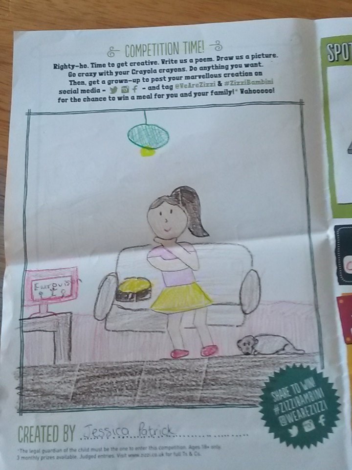 Jessica has gone for a self portrait <a href="/WeAreZizzi/">Zizzi</a>