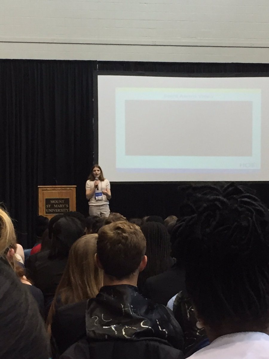 HOBYMD's tweet photo. Ambassador Robyn kills her speech about how #hobymd2016 went for her!!! https://t.co/AM16E2WUi3