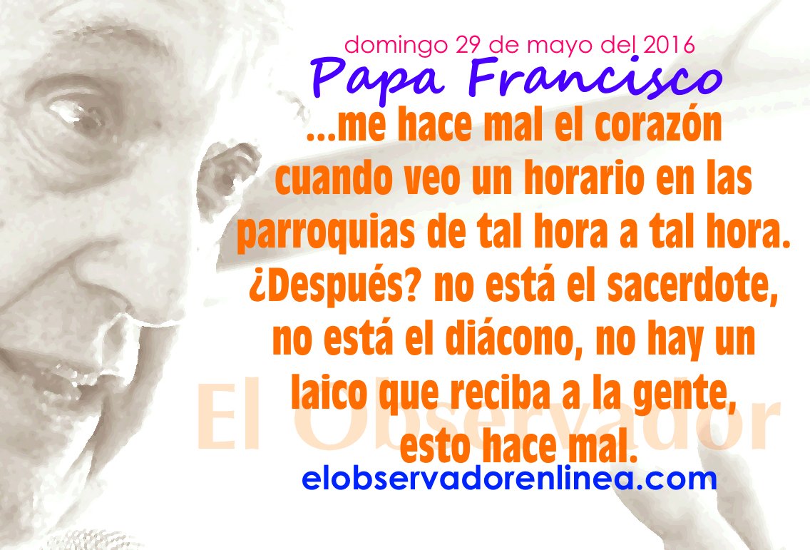 observacatholic's tweet photo. #VIDEO PapaFrancisco: El que sirve no es esclavo de la agenda https://t.co/k8la6RJ8Jr<<VERaquí https://t.co/WtrisYODFz