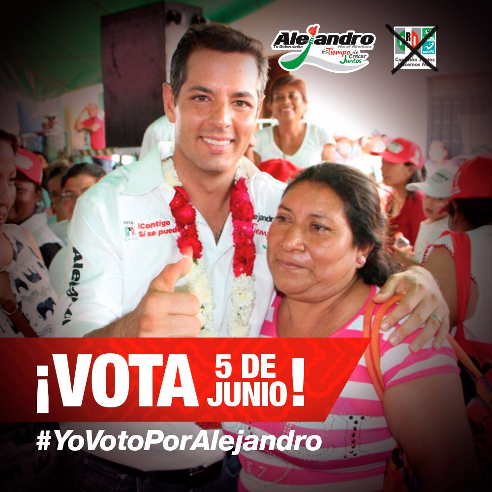 Las mujeres seremos uno con <a href="/alejandromurat/">Alejandro Murat</a>. Juntos traeremos los apoyos que merecemos. #YoVotoPorAlejandro