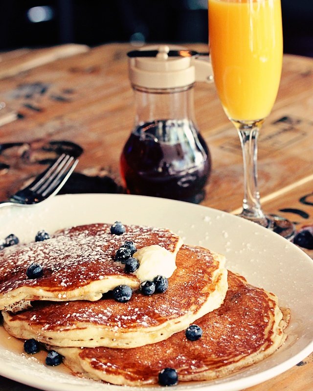 Pancakes &amp; $10 mimosa carafes =great way 2 celebrate #msw2016 w/ brunch til 2pm &amp; we r open Monday w/ brunch til 1pm