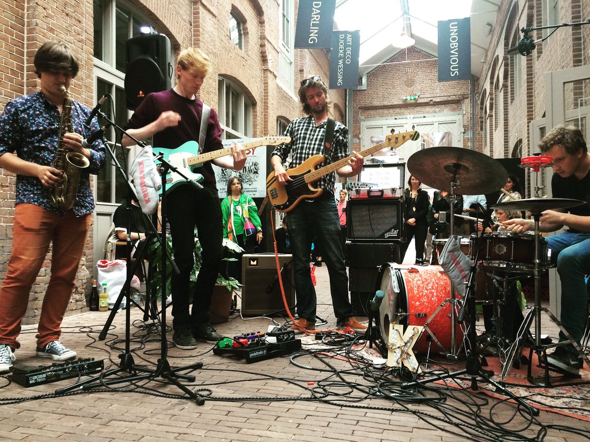 Dutch band playing some "obscure-garage-jazz"only for Is! #SofarSounds #amsterdam #music #live #secret #gig