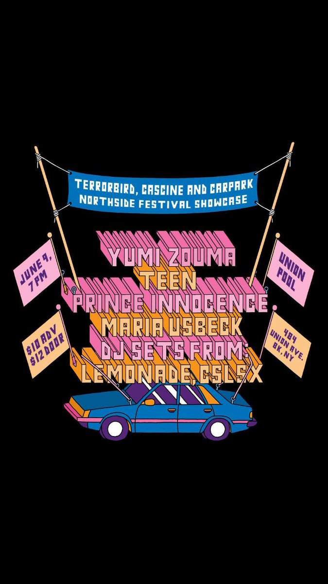 CASCINE (@cascine_) on Twitter photo Surprise surprise! <a href="/YumiZouma/">Yumi Zouma</a> is the special guest for our <a href="/NorthsideFest/">Northside Festival</a> party! 😍🎈🎉 Surprise surprise! <a href="/YumiZouma/">Yumi Zouma</a> is the special guest for our <a href="/NorthsideFest/">Northside Festival</a> party! 😍🎈🎉