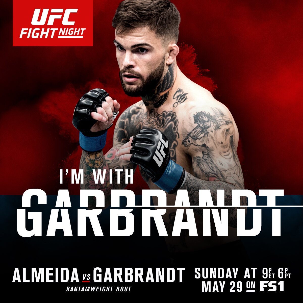 ufc's tweet image. RT if you're w/ UNDEFEATED @Cody_NoLove TONIGHT at #UFCVegas! LIVE &amp;amp; FREE on @FS1