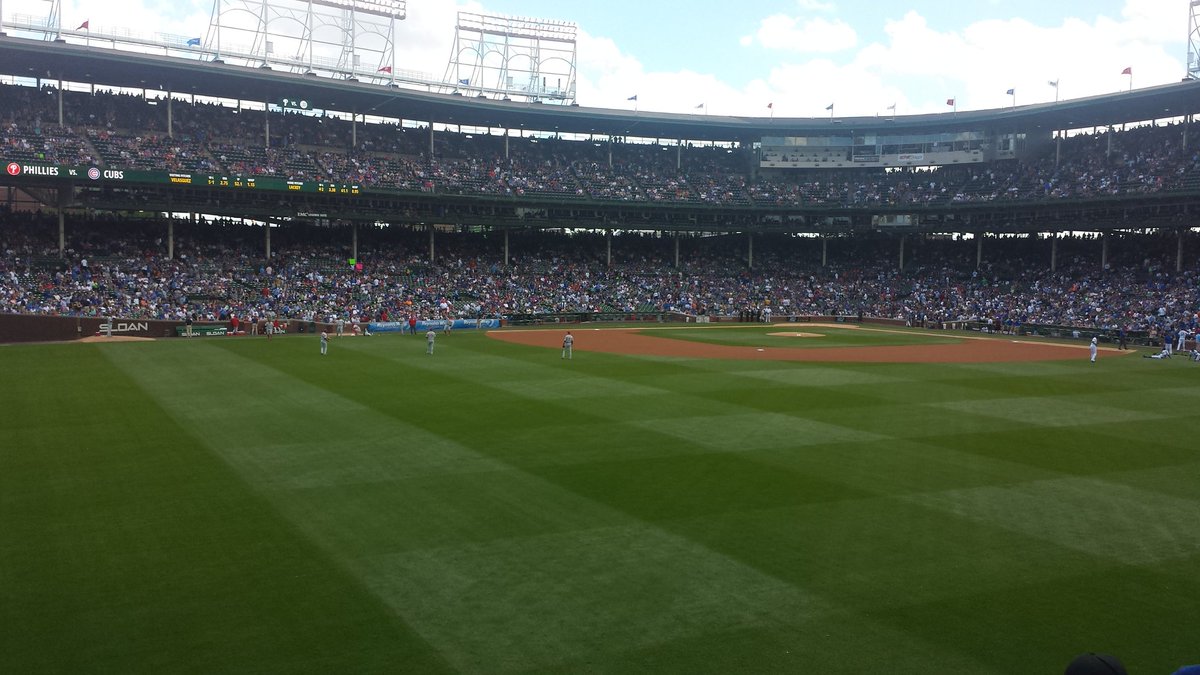 A great day for a GAMEDAY at Wrigley!