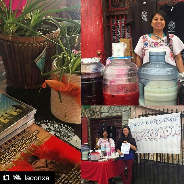 Right now, right now @laconxa! Delicious #pozole for $5 a bowl to benefit #peace&amp;dignityLA. instagram.com/p/BGAFI1VLznO/