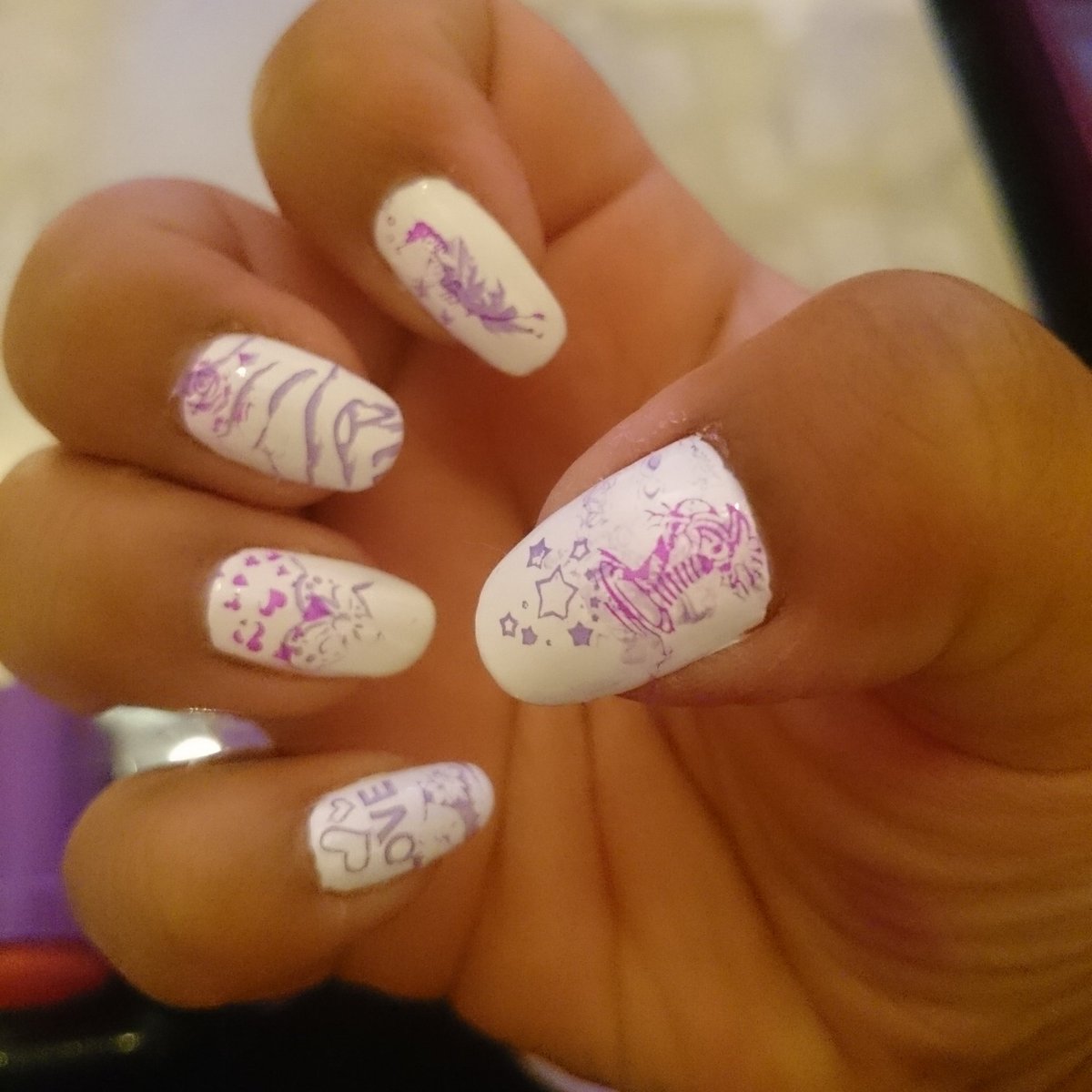 Practicing with my new equipment 💅 please excuse the mess!