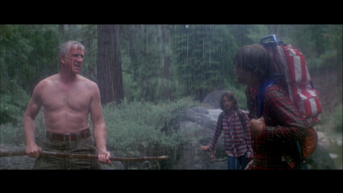 CoastalRoadNine's tweet photo. Yes, that's #LeslieNielson as a shirtless racist in the #ForgottenHorror  #HorrorMovie #DayoftheAnimals! https://t.co/27WQYFOkfm