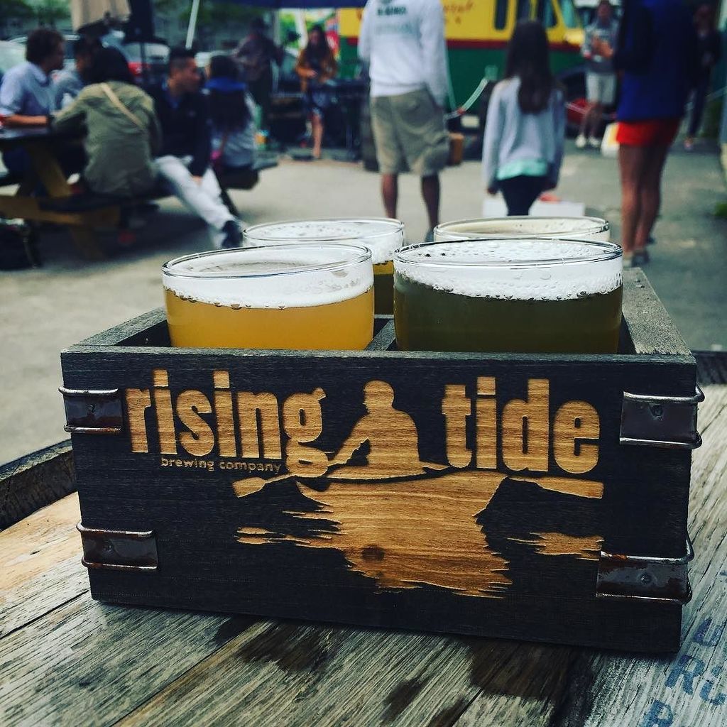 DrinkCraftBeer's tweet photo. Kicking off the day @risingtidebeer in #portland #craftbeer https://t.co/9gHkJ2XMJn https://t.co/QkmdKDbTgW