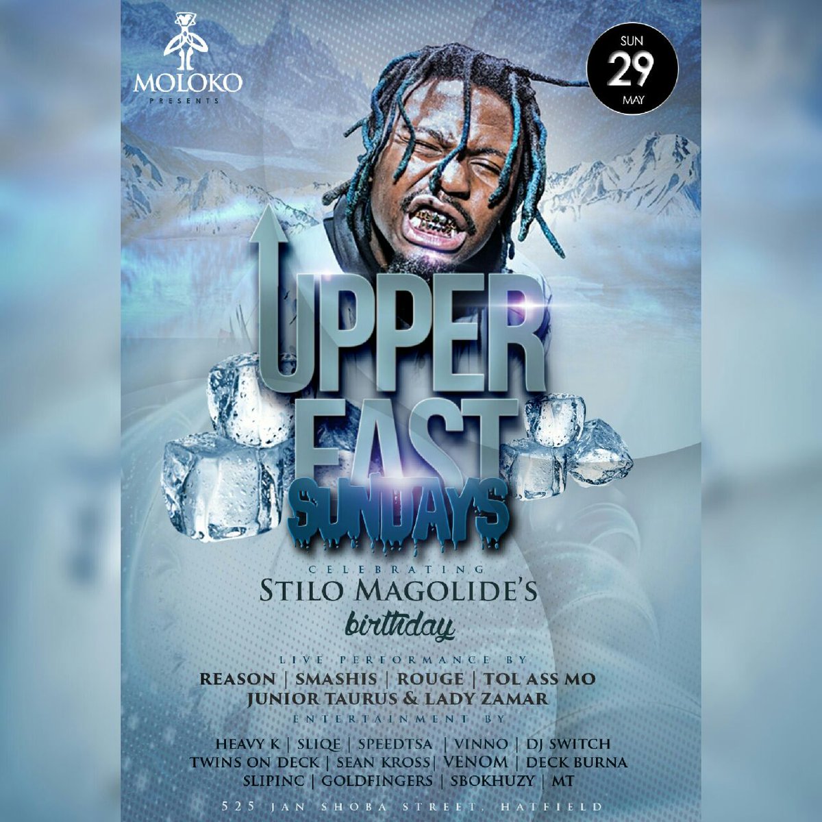 KananeloKolobe's tweet photo. The team is ready..why u naping? It's #UpperEastSunday boo @MolokoPretoria with @StiloMagolide_ https://t.co/xwyk0rhAZg