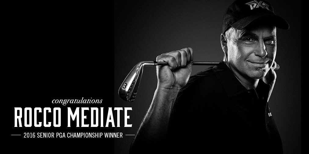 pxg's tweet photo. Congratulations @RoccoMediate on your 2016 @seniorpgachamp victory! #Major #PXGTroops https://t.co/D4CBvcCkxQ