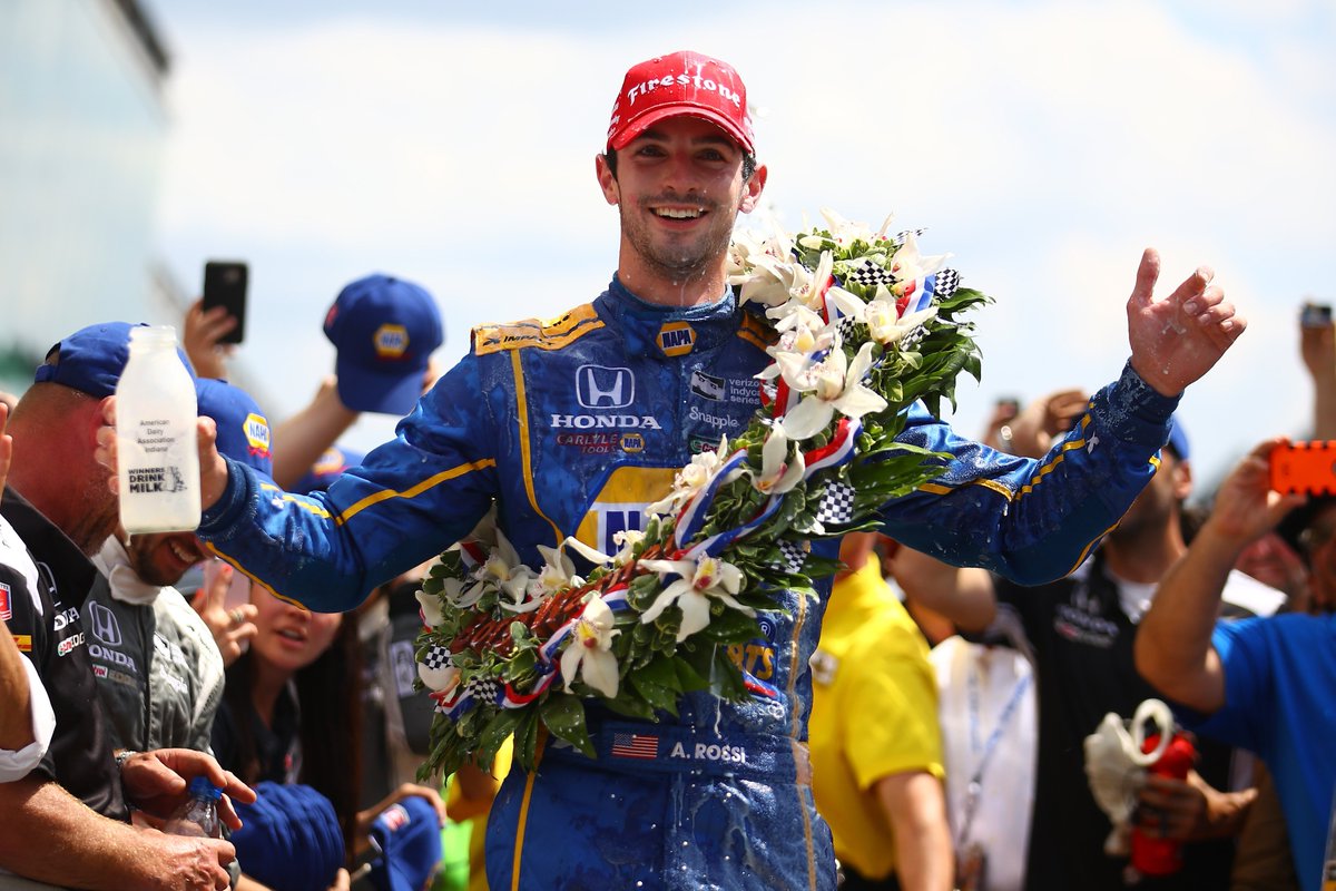 LukeSmithF1's tweet photo. Alexander Rossi, Indy 500 champion. https://t.co/wE9VmIASZ7
