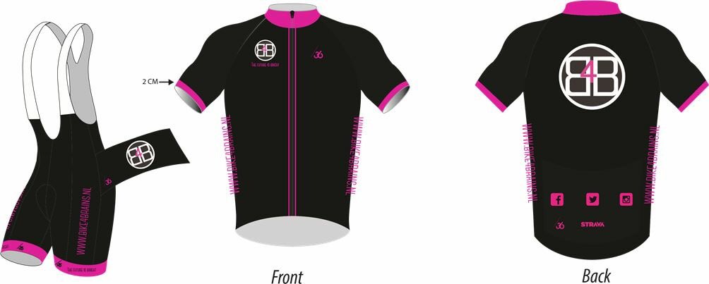 Nu te bestellen, alles wat je nodig in onze clubkleuren. Check onze Facebookpagina en win een koerstruitje!