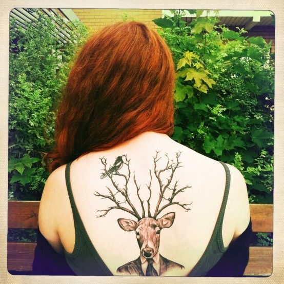 Oh deer! 
#interestingtattoos #tattoos #veryoriginal #artistictattoos #ink #inked