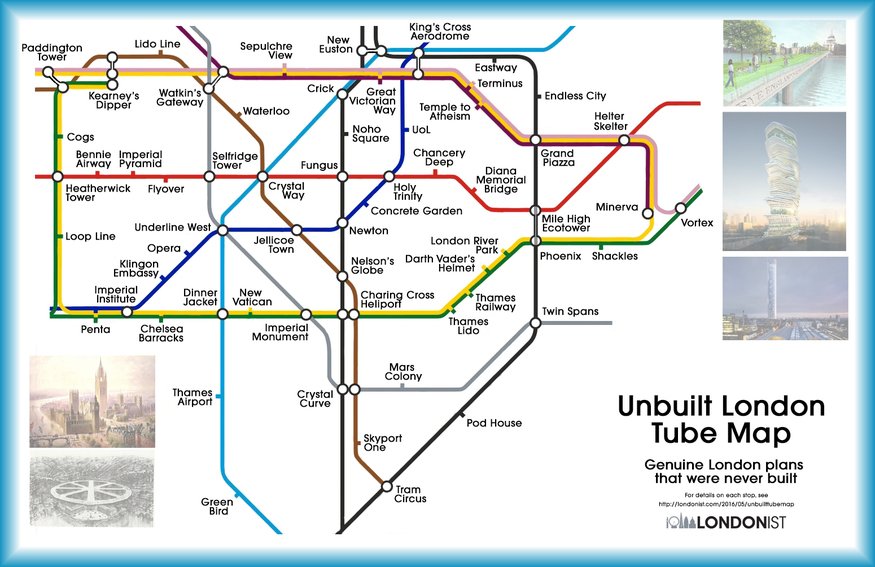 A tube map of the London that never was bit.ly/1WZFbUU