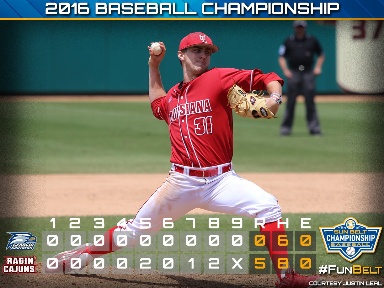 Sun Belt on Twitter "History! Cajunsbaseball the first 3peat