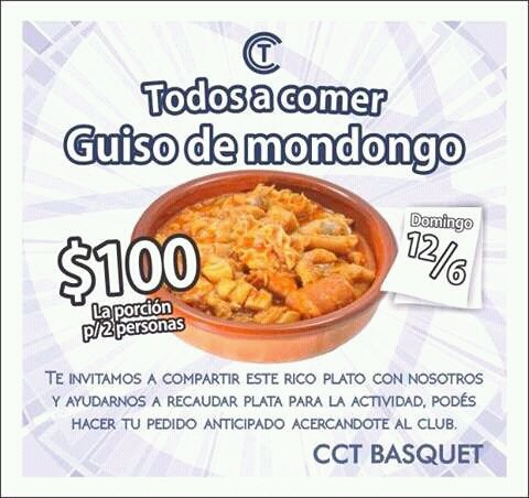 Se viene el Guiso de <a href="/TolosanoBasquet/">C C Tolosano Basquet</a>