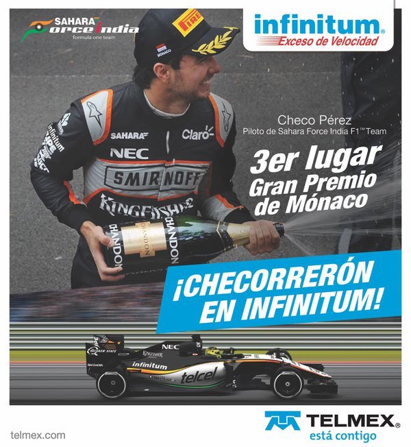 _NotasDirectas_'s tweet photo. Notas Directas!: Felicitaciones y abrazos a Checo Pérez con infinitum https://t.co/Z91jw24g2L https://t.co/GuXx3vPOLD