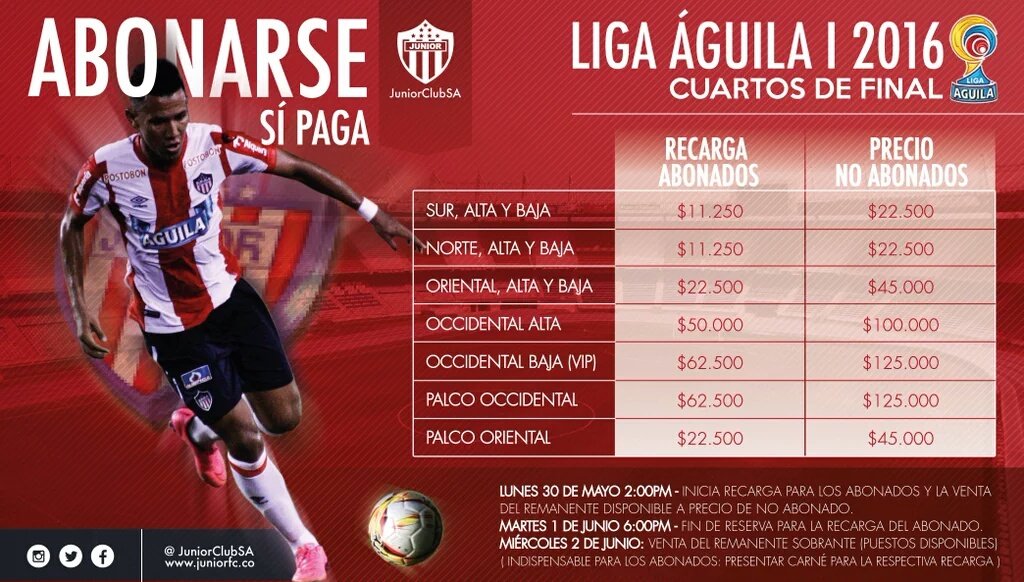 Keila_Cardenas1's tweet photo. Atención!
Información importante para los ABONADOS...
#Cuartos_de_final #Liga_Águila https://t.co/xhkGH2G6uQ