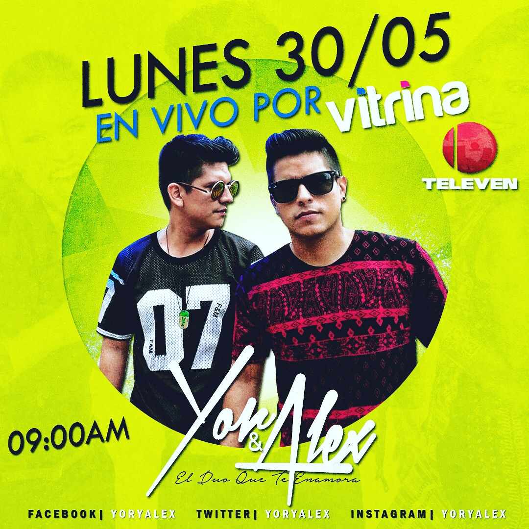 yoryalex's tweet photo. Gente mañ esperamos vacilar junto a Uds.Estarems a las 9AM en @Vitrina_Televen #TalentoNacional #ShirleyConOscarcito https://t.co/IYDGwj61qD