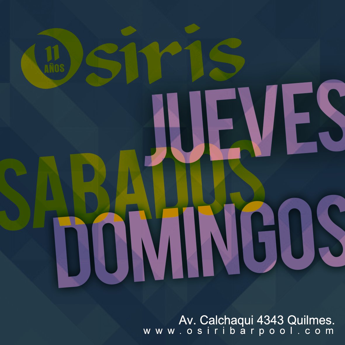 OsirisQuilmesOk's tweet photo. #OSIRIS #JUEVES #SABADOS #DOMINGOS
Recordá que podes anotarte en lista de MARTES A DOMINGO DE 14 A 20 HS https://t.co/5hbaaJKLr7