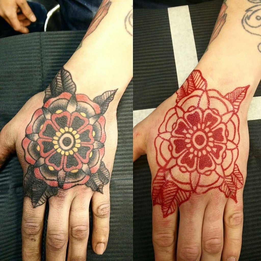 S8Tattoo's tweet photo. Regram from @thebaron -  Finnish tattoo artist Kim "Baron" Segervall took this fantastic before and after shot of a… https://t.co/crIv1y93Dp