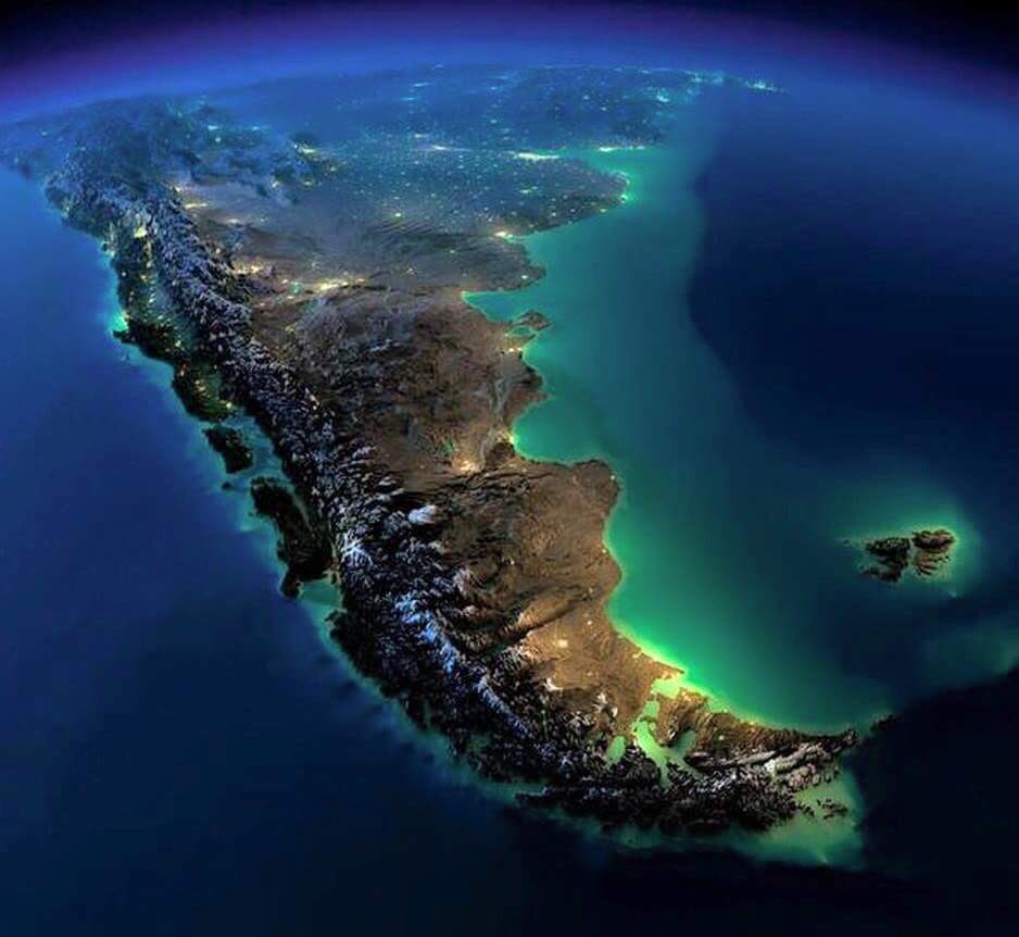 Grossa foto de Argentina tomada por el astronauta italiano Ignazio Magnani de la NASA. Hoy hacemos #IvanEnAustin