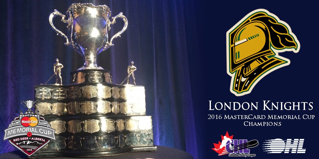 #MCMemorialCup Champions for the second time in franchise history! Congratulations to the <a href="/GoLondonKnights/">London Knights</a>!