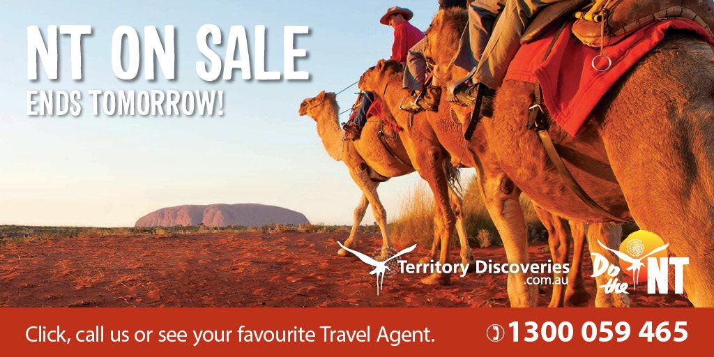 NT on Sale is coming to a close, so what are you waiting for? Book your NT holiday now &amp; SAVE! @TerritoryDiscoveries