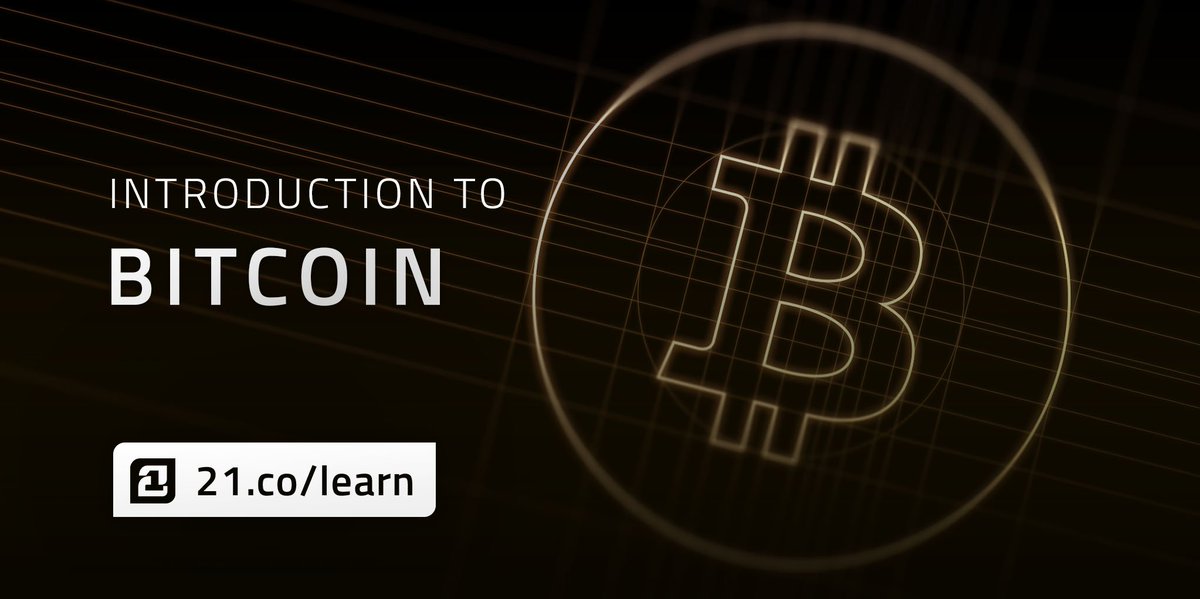 It's a good time to learn the technical underpinnings of Bitcoin: 21.co/learn/introduc…