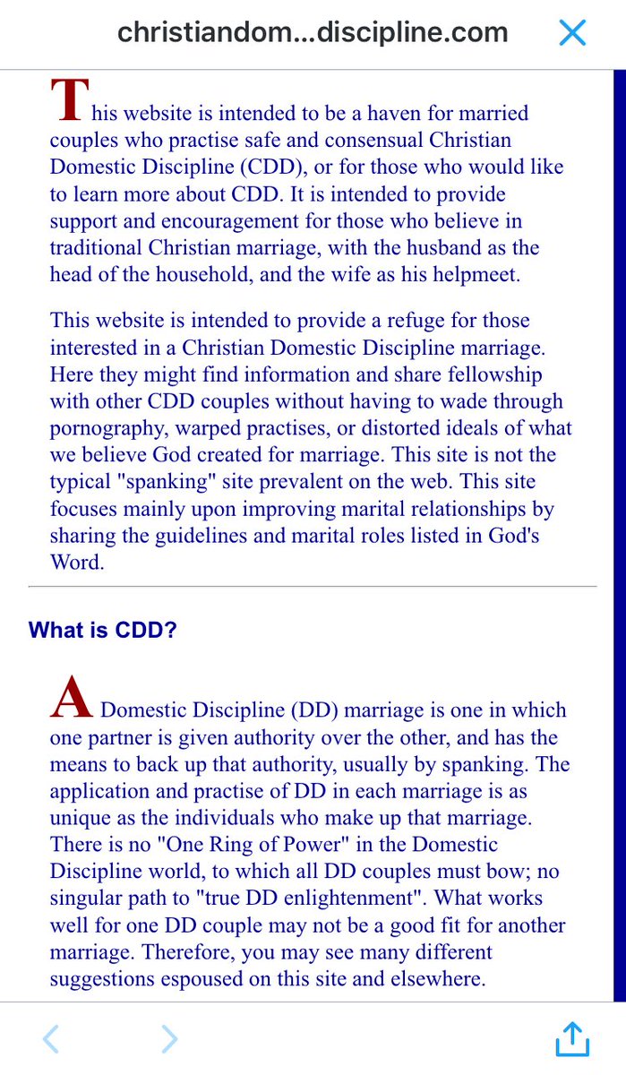 Learning christian domestic discipline