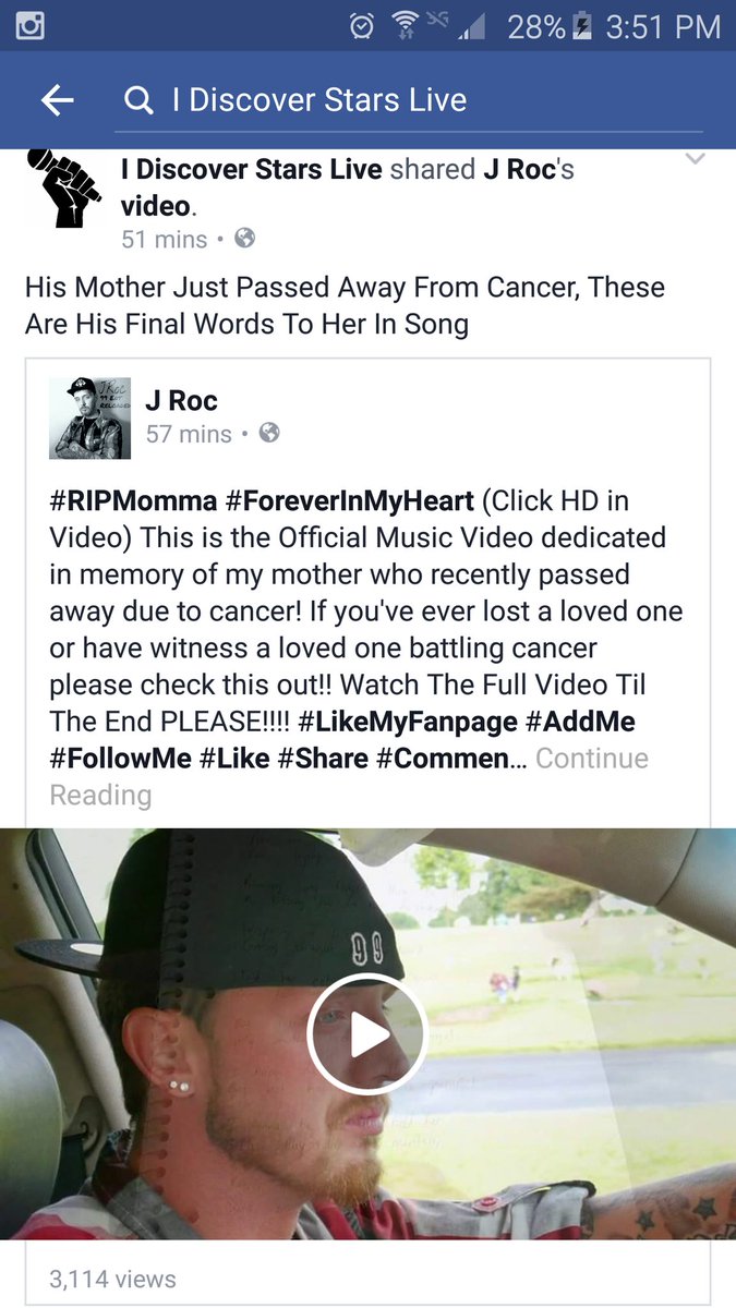 JRoc_816's tweet photo. OFFICAL MUSIC VIDEO in memory of my mother who recently pass away due to cancer! 👉👉👉  https://t.co/A4NFggn8FC https://t.co/ftbNeV8WfH