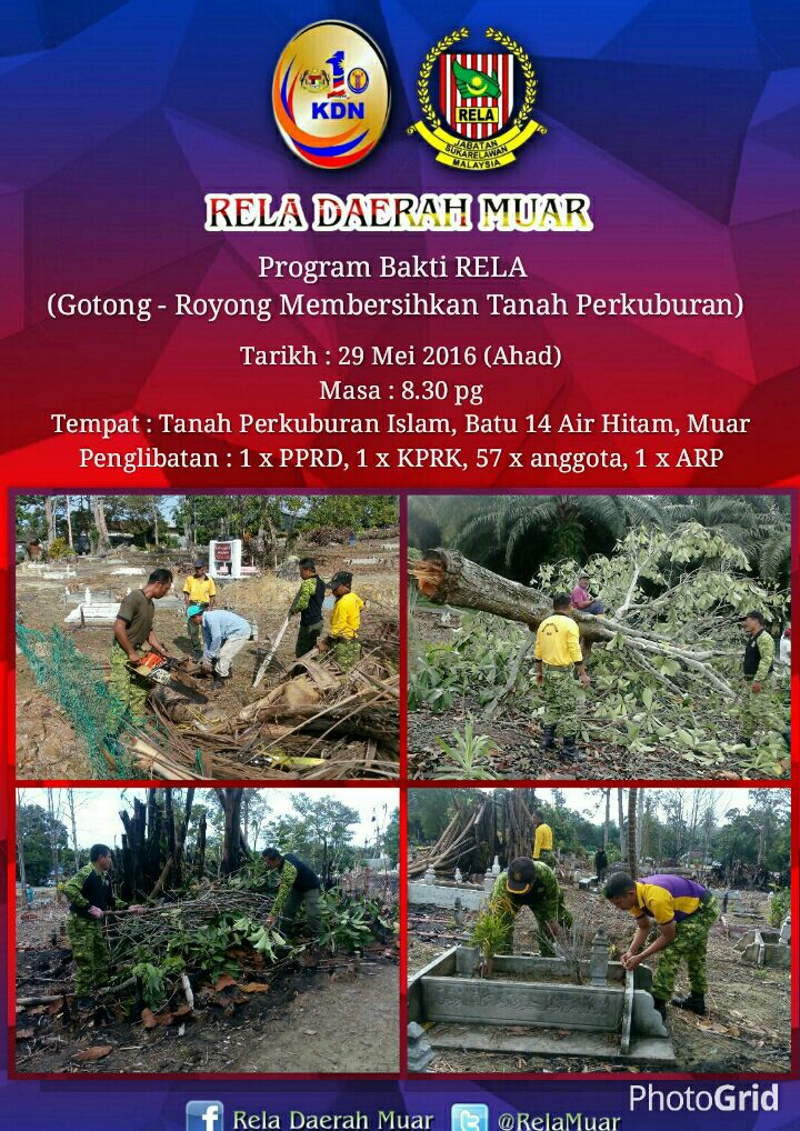 RT <a href="/RELA_Johor/">RELA Negeri Johor</a> #ProgramBaktiRELA <a href="/RelaMuar/">RELA Daerah Muar</a> . DS <a href="/Zahid_Hamidi/">Zahid Hamidi</a> <a href="/KPrelamalaysia/">KP RELA</a> <a href="/KDNPUTRAJAYA/">KDN🇲🇾</a> <a href="/relamalaysia/">relamalaysia</a>