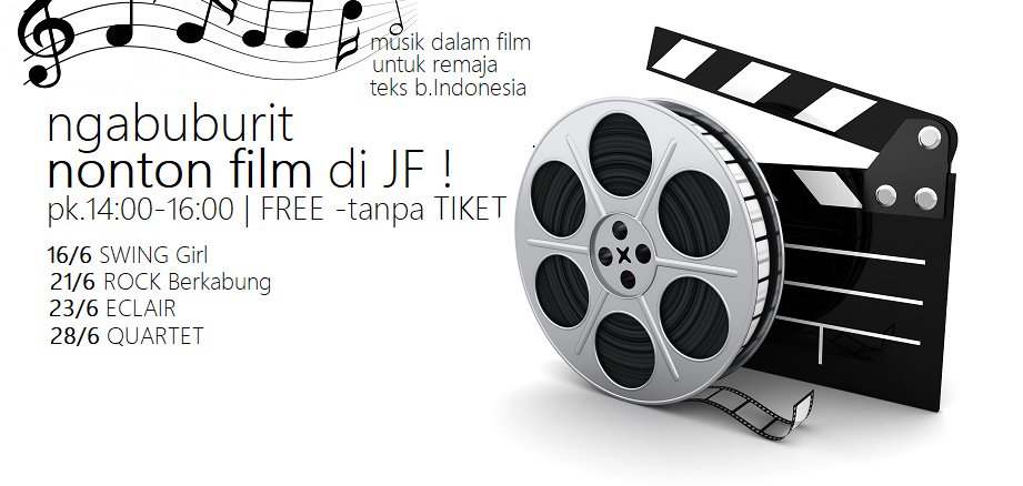 NGABUBURIT sambil nonton film Jepang di Gd. Summitmas 1 lt. 2 (seberang Ratu Plaza) Jl. Jend.Sudirman kav.61-62 FREE
