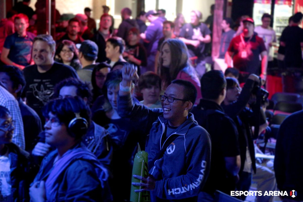 The crowd at Esports Arena hyped for the Winner's Bracket Semi-Finals