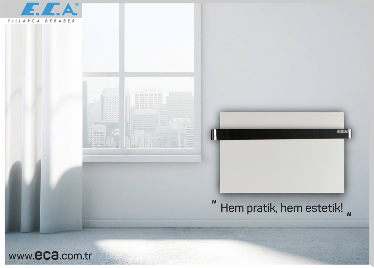 E.C.A. Icon Panel Radyatörler, kolay temizlenebilme özelliğiyle hem pratik hem de estetik.